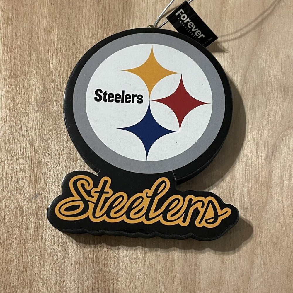Pittsburgh Steelers Logo Football Christmas Tree Ornament